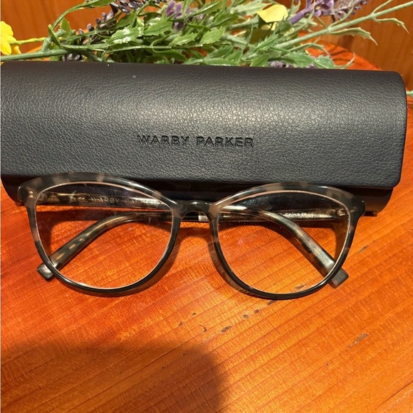 Warby Parker Birch/Gray Tortoise Eyeglasses with Case LOUISE 189 55-16-140 - Picture 1 of 5